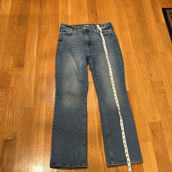 Old navy women’s flare ankle high-rise jeans size 12 tall . - Picture 7 of 9